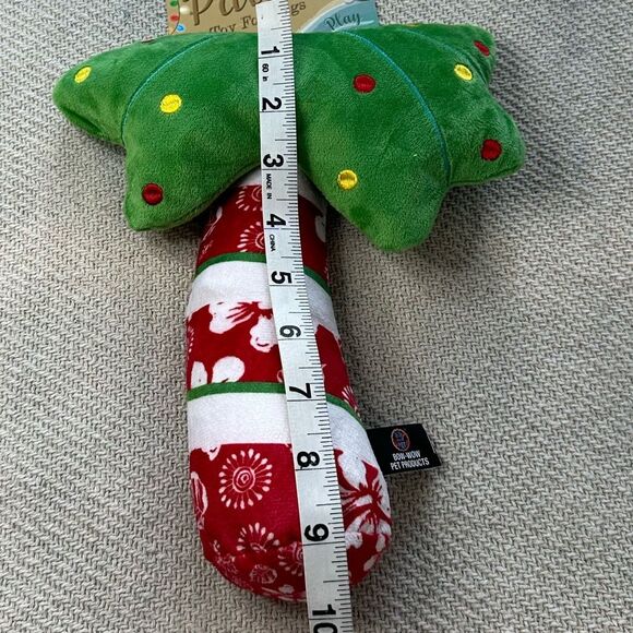 Deck The Palms Tree Dog Toy NWT Holiday Christmas Gift Coastal Red Puppy - Picture 6 of 7